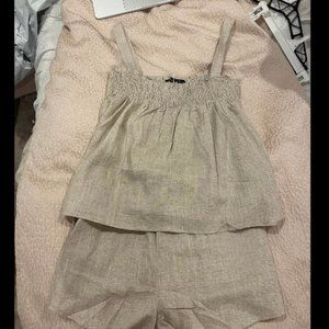 tank top and flowy shorts set